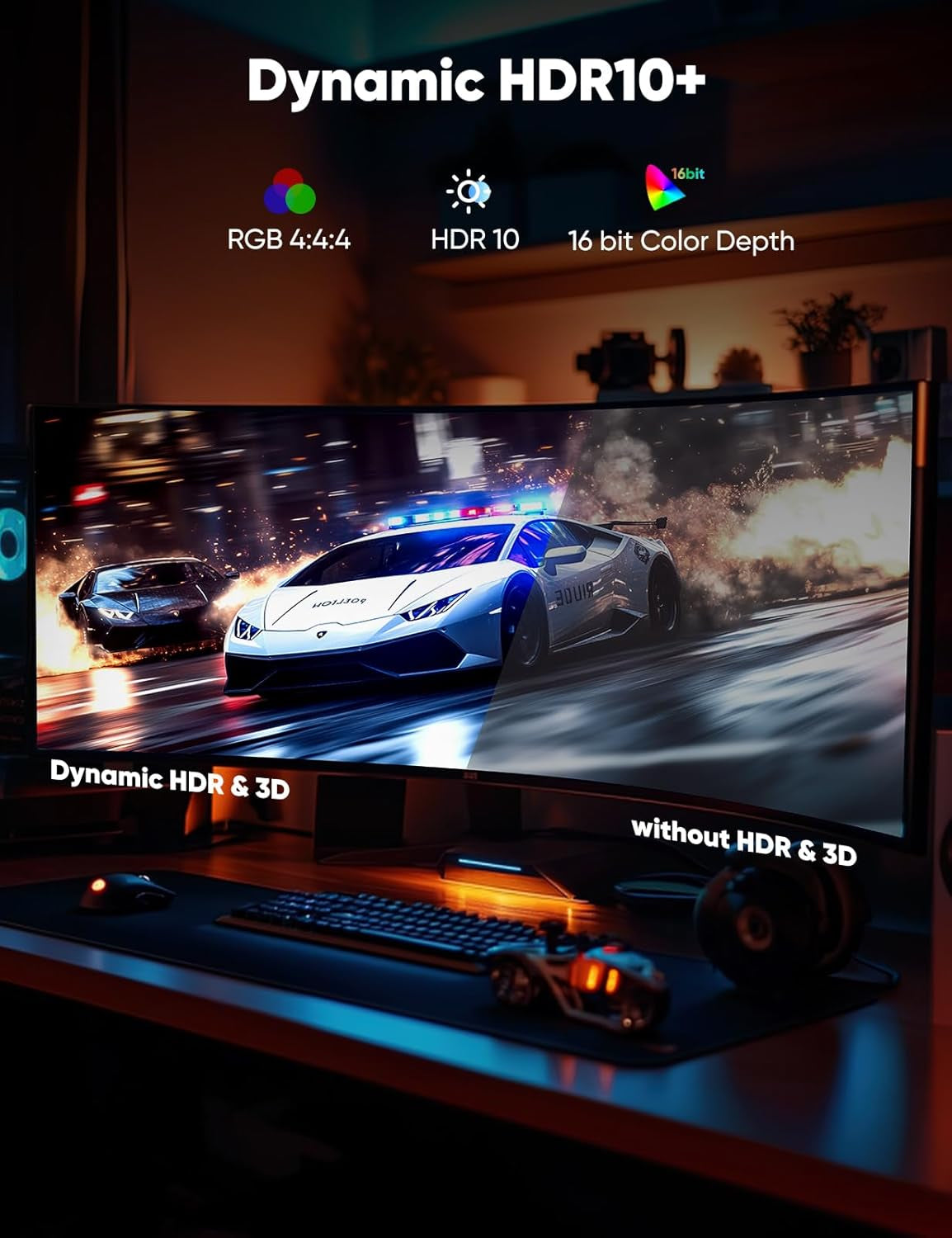 8K 4K Displayport Cable 1.4, 6.6FT DP Cord (VESA Certified, 8K@60Hz, 4K@144Hz, 2K@240Hz/165Hz), 32.4Gbps High Speed Display Port Cable for Gaming Monitor, Hdr/Freesync/G-Sync, Braided, Grey