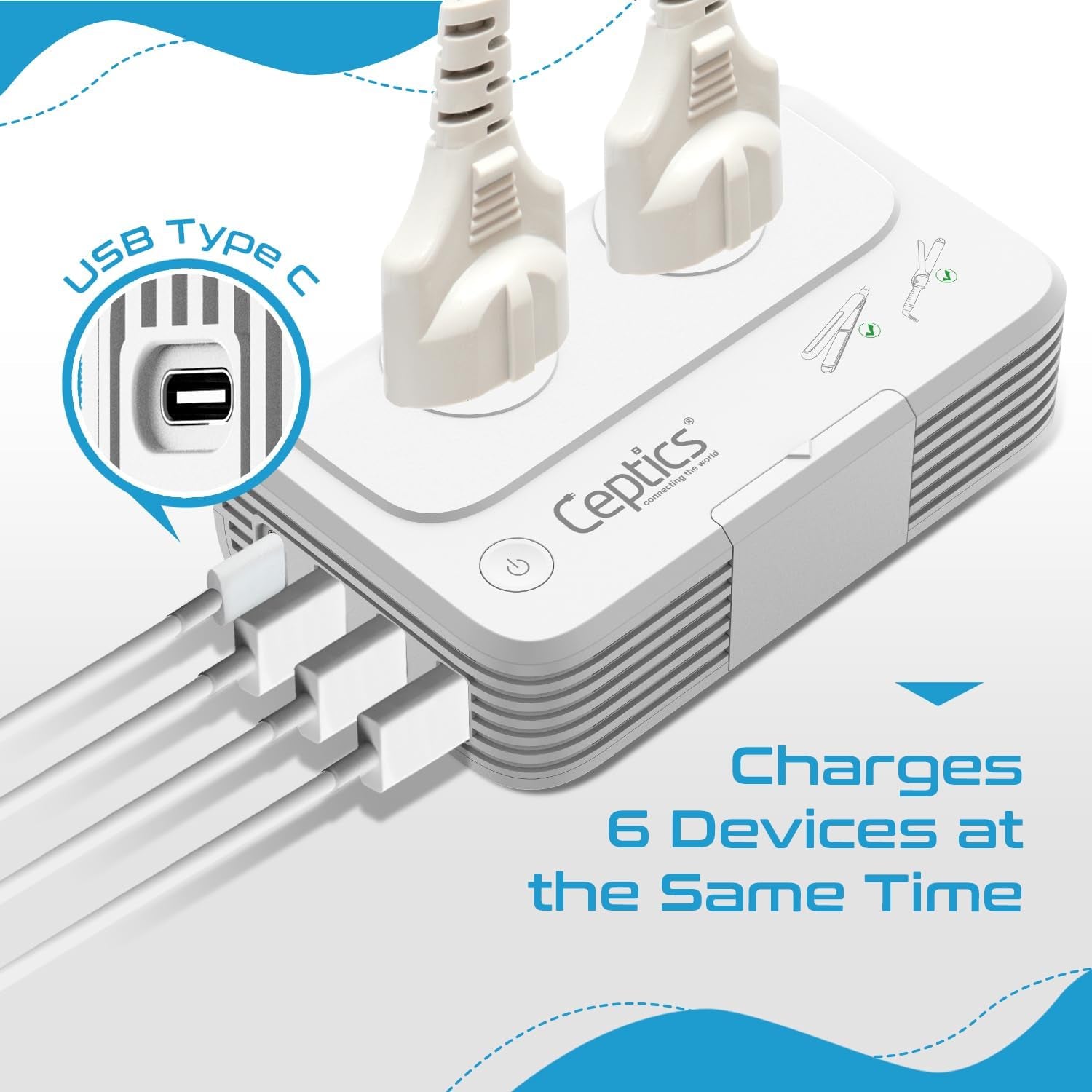 200 W Voltage Converter, Convert 220 V to 110V for Devices like Curling Iron, Straightener, Chargers, Step down World Power Plug - 4 USB PD 18W Fast Charging - EU/AU/UK/US Included